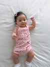 Pink Agapi Mou Terry Romper