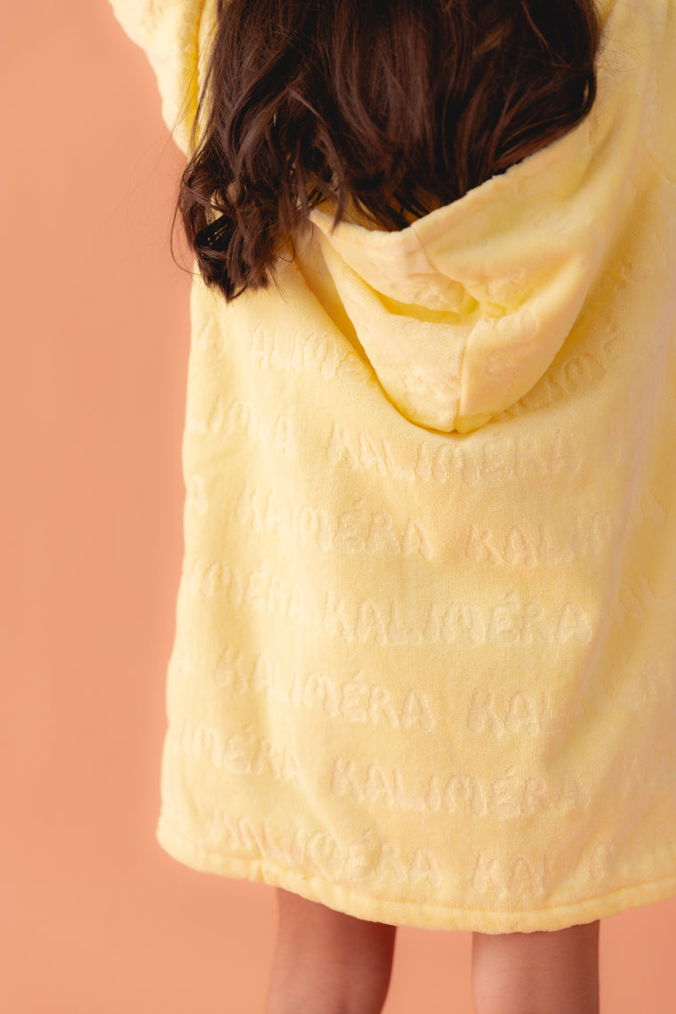 Kalimera Hooded Towel- Butter Yellow