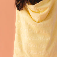 Kalimera Hooded Towel- Butter Yellow