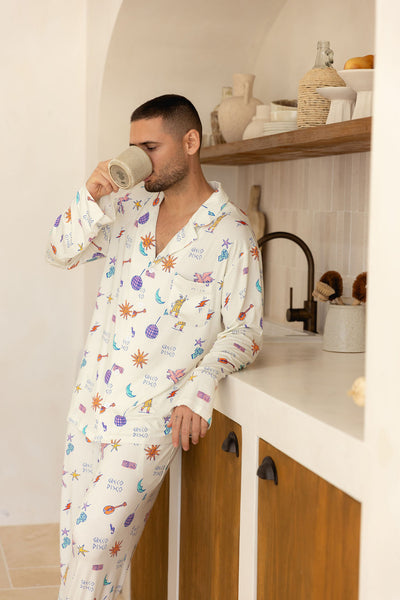 Greco Disco Pyjamas Mens