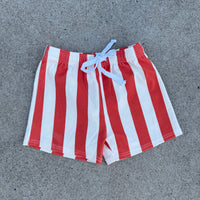 Stripe Shorts- Red
