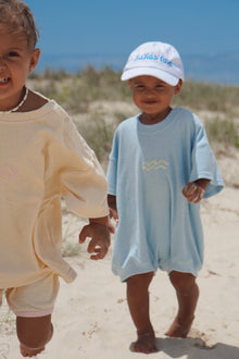 Sky Blue Terry Romper