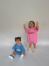 Kalimera Romper- Hot Pink